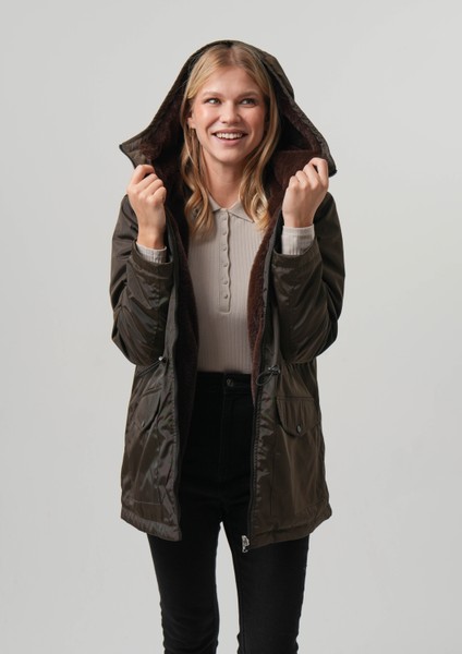 Vıolet Kadın Mont Çift Taraflı Kadın Mont modelleri