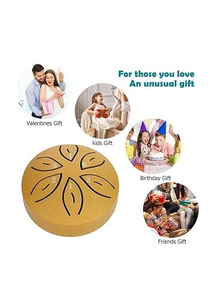 Yağmur Davul 3 Inç 6 Notlar Yağmur Davul Enstrüman Mini Handpan Davul Perküsyon Müzik Aletleri Yoga Meditasyon Benzersiz Hediye indirimleri