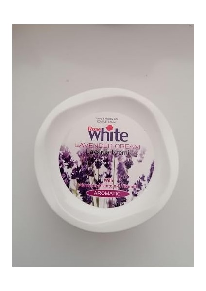 Rose White Aleo Vera,allantoin ve E Vitaminli Lavanta Kremi 125ML