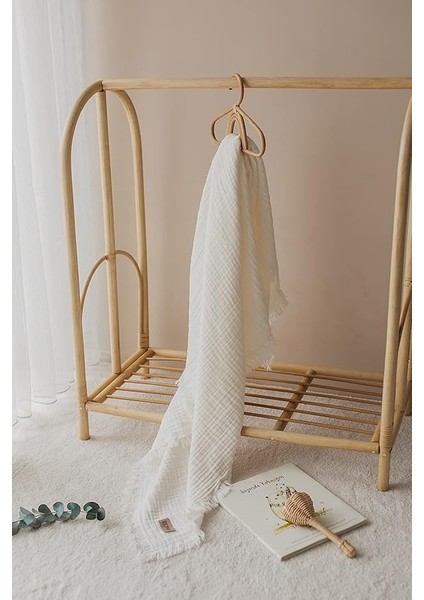 Ekru 4 Katlı Müslin Bebek ve Çocuk BATTANIYESI%100PAMUK Erkek & Kız Bebekler Için Nefes Alabilen Cilt Dostu Bebek ve Çocuk Battaniyesi, Unisex,% indirimleri