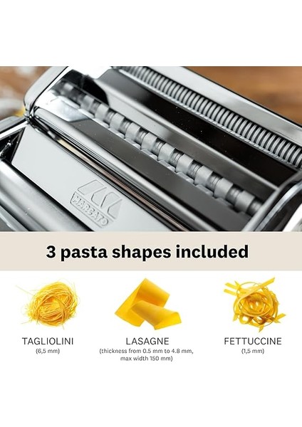 Classic Atlas AT-150-CLS Ev Yapımı Erişte Makarna Makinesi Krom Çelik Gümüş modelleri