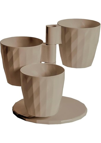 Dnc1 Dönence Saksı No:1 Standlı 21 Cm, 3 Litre Mocha