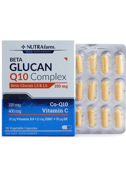 Nutrafarm Beta Glucan Q10 Complex Vitamin