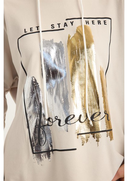 Yaldızlı Pano Desenli Sweat fırsatları