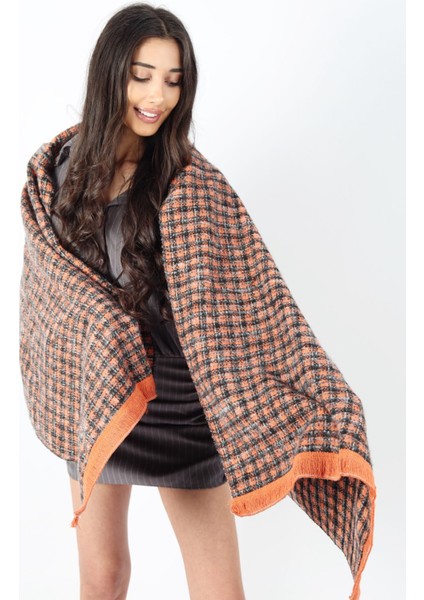 Şık Kullanım Pamuk Polyester Şal-Kahverengi fiyatları