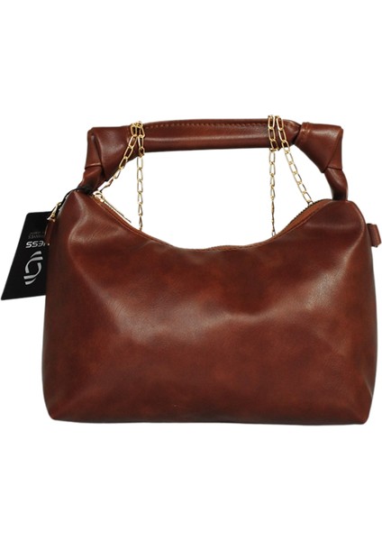Zincir Askılı Deri Çanta-Kahverengi fiyatları