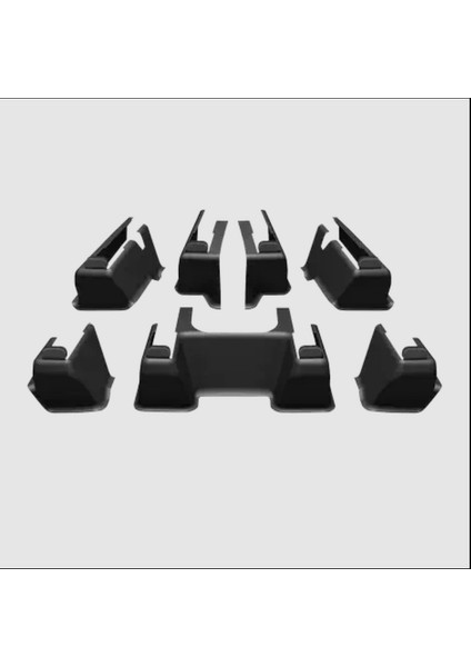 Tesla Model Y Için Uyumlu Koltuk Ayakları ve Kenarları Koruma Takımı 5 Parça