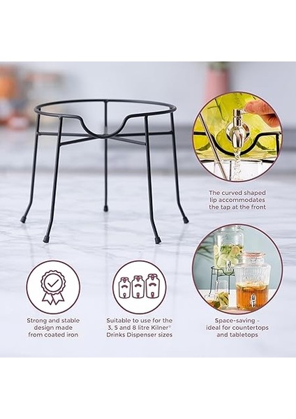 Stant, Içecek Sebili Için Yuvarlak Iskelet - 5 ve 8 Litre Sebili Için Uygundur - Metal modelleri