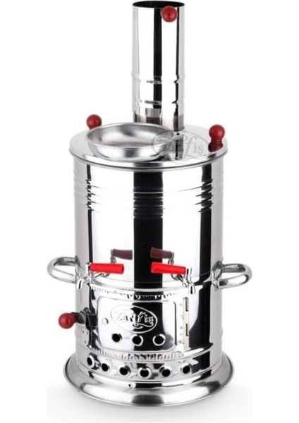 Odunlu Semaver Çift Musluklu 3.5 Litre