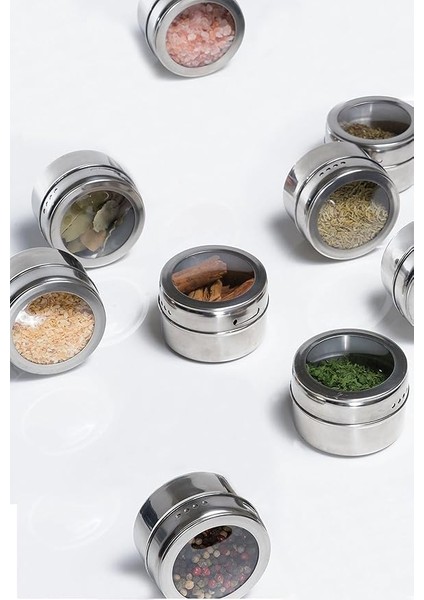 Mıknatıslı Kaliteli Çelik Baharatlık Takımı CIN114-12 fırsatları