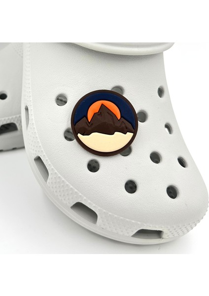 Terlik Süsü ve Aksesuarı , Çanta Süsü – Jibbitz 3D Batan Güneş Manzara Görsel Logo Aksesuar fiyatları