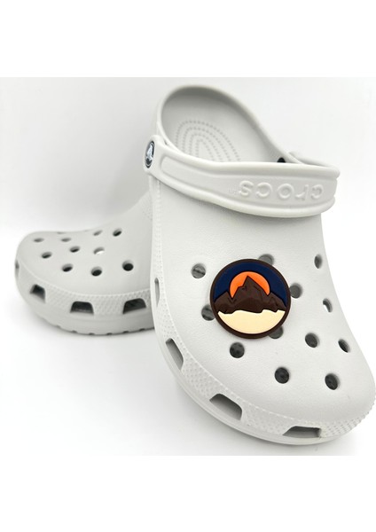 Terlik Süsü ve Aksesuarı , Çanta Süsü – Jibbitz 3D Batan Güneş Manzara Görsel Logo Aksesuar modelleri