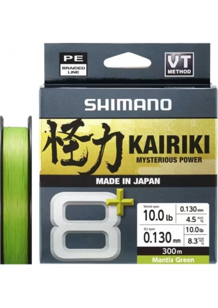 Misina Kairiki 8+ 300M 0.10MM 7.3kg M. Green