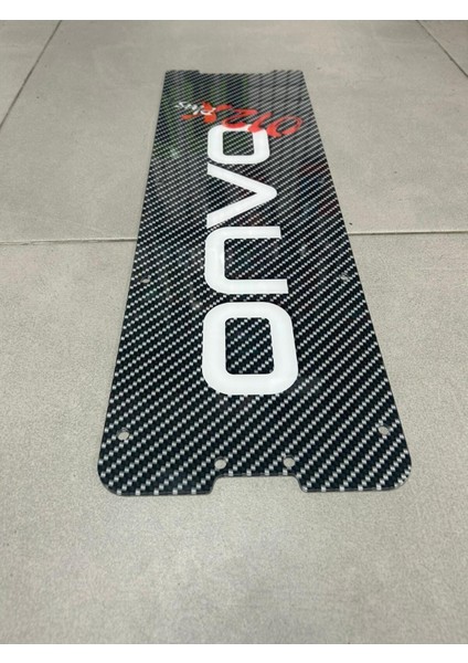 Onvo 012 Plus Scooter Deck Plexi - Lüks Parlak Board & Leke Tutmaz Tabanlık Kırmızı fırsatları