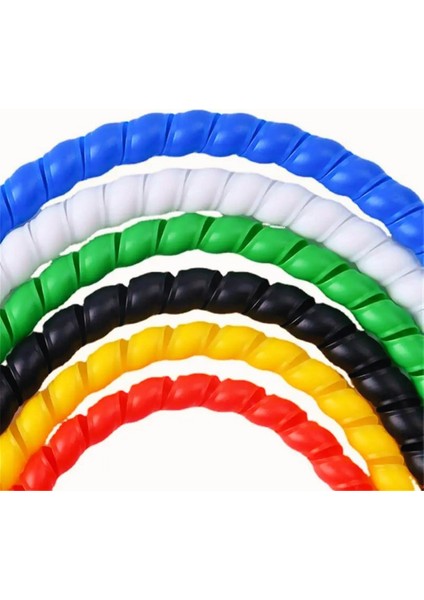 Çok Amaçlı Plastik Kablo Koruyucu Scooter, Bisiklet ve Elektronik Için Uyumlu [ 1 Metre ] Beyaz fiyatları