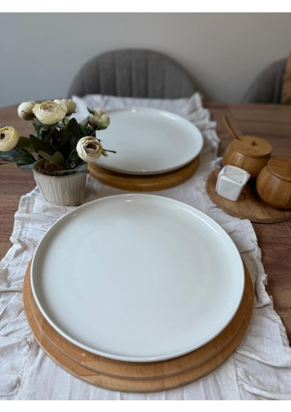 Moderna Serisi Krem 27 cm Servis Tabağı 6 Lı fiyatları