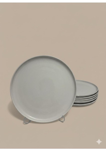 Moderna Serisi Krem 27 cm Servis Tabağı 6 Lı modelleri