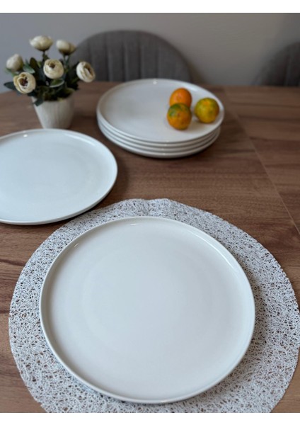 Moderna Serisi Krem 27 cm Servis Tabağı 6 Lı fırsatları