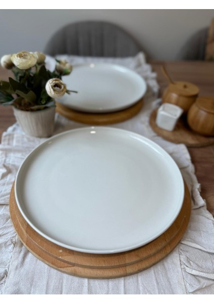 Moderna Serisi Krem 27 cm Servis Tabağı 6 Lı indirimleri