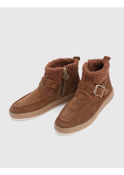 Bliz Hakiki Süet Deri Peluş Taba Kadın Bot fiyatları