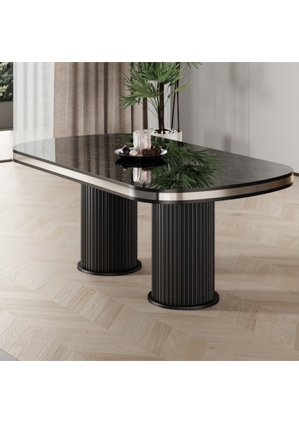 Galya Serisi Lak Panel 90X168 Sabit Sonata Mutfak Masa Takımı 6 Sandalye modelleri