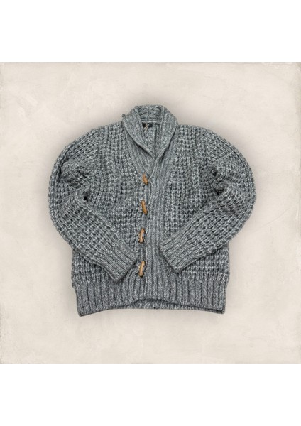 Tam Balıkçı Düğmeli Hırka