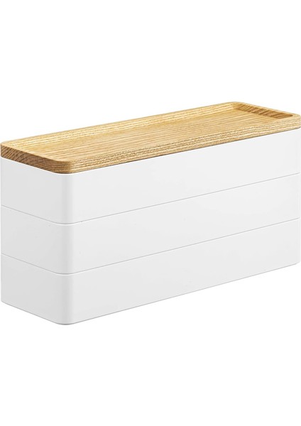 Rın Takı Kutusu - 3 Katlı, Beyaz
