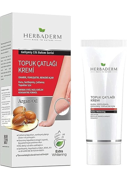 Ayak ve Topuk Çatlaklarına Karşı Bakım Kremi Argan Yağlı 60 ml