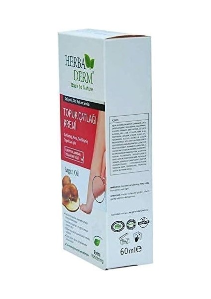 Ayak ve Topuk Çatlaklarına Karşı Bakım Kremi Argan Yağlı 60 ml fiyatları