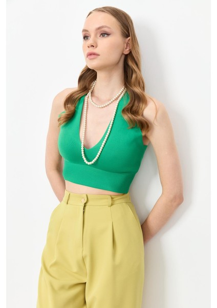 Beli Lastikli Relax Pantolon-Y.yeşili