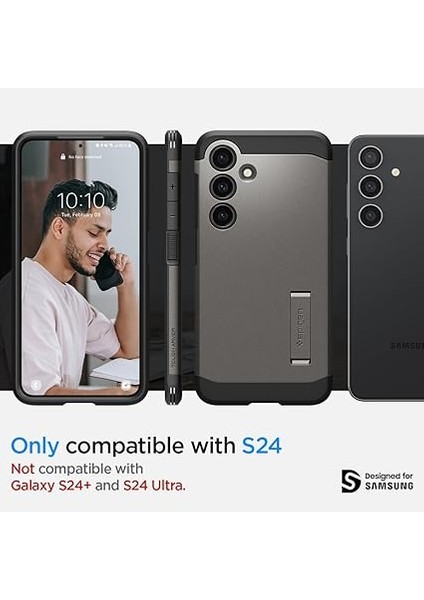 Galaxy S24 ile Uyumlu Kılıf Tough Armor Gunmetal - ACS07356 fiyatları