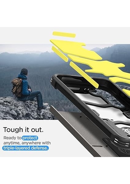 Galaxy S24 ile Uyumlu Kılıf Tough Armor Gunmetal - ACS07356 fırsatları