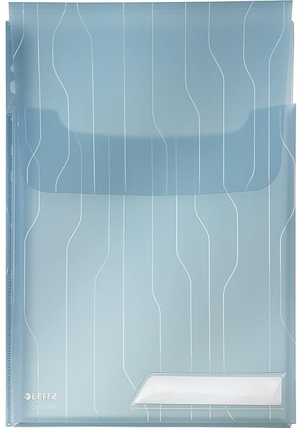 Combifile Genişleyebilen 3'lü A4 Dosya, Mavi Şeffaf, 150 Sayfa Kapasiteli, 47270035