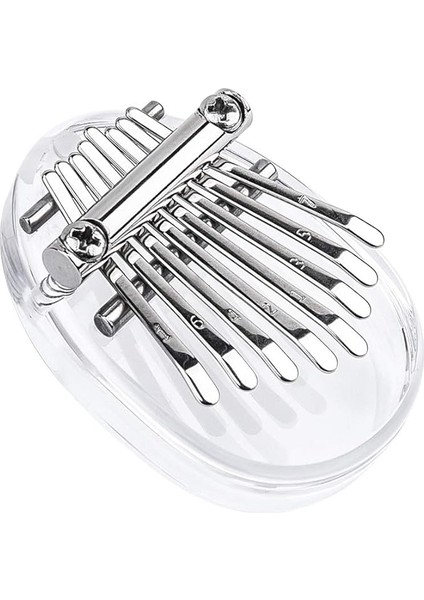 8 Anahtar Kalimba Mini Başparmak Piyano Parmak Piyano Şeffaf Akrilik Parmak Klavye Müzik Aleti