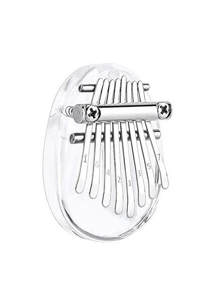 8 Anahtar Kalimba Mini Başparmak Piyano Parmak Piyano Şeffaf Akrilik Parmak Klavye Müzik Aleti modelleri
