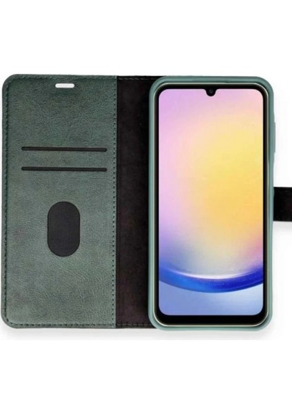 Samsung Galaxy A05S Kılıf Trend S Plus Kapaklı Kılıf - Yeşil (K95) fırsatları