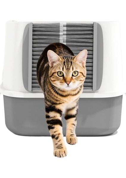 Evcil Hayvan Tüy Temizleme Aleti, Kedi Kumu Kabına Takılarak Fazla Tüyü Alır (Yurt Dışından)