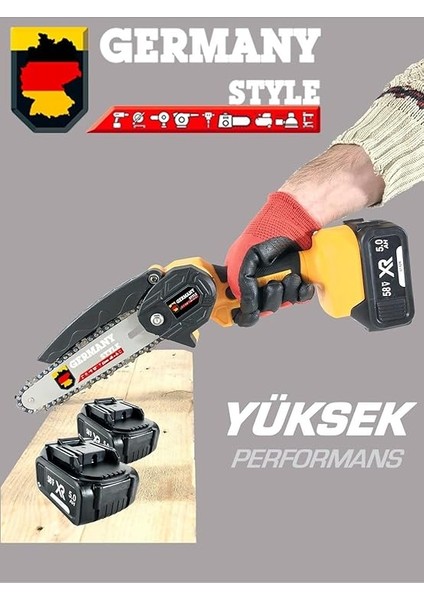 Style Dal Budama Makinesi Şarjlı El Testeresi Çift Zincir Çift Batarya Premium Seri 58 Vf fırsatları