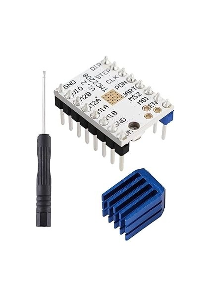 Trinamic TMC2208 V1.2 Step Motor Sürücü Soğutuculu Makerbase 1/256 Step 1.4A Cnc 3D Yazıcı Robot Reprap Mks Gen Ramps Prusa Mendel Ultimaker modelleri