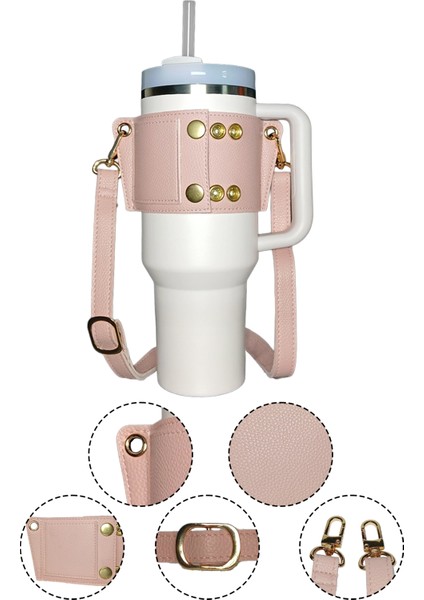 Termos Taşıma Çantası Askısı Omuz Askılı 1.18 Lt ve 0.89 Lt ile Uyumlu Vegan Deri Ayarlanabilir Ölçü 40OZ 30OZ indirimleri