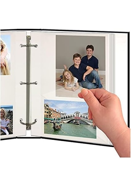 Albums Manyetik Self-Stick 3 Halkalı Fotoğraf Albümü 100 Sayfa (50 Yaprak), Lacivert modelleri