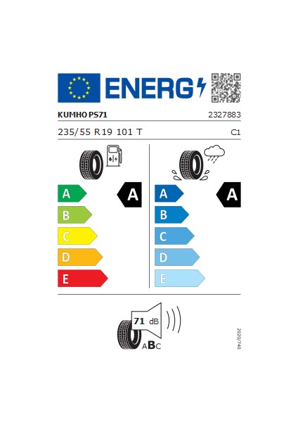 235/55R19 101T Ecsta PS71 Yaz Lastiği ( Üretim Yılı: 2024 ) fırsatları