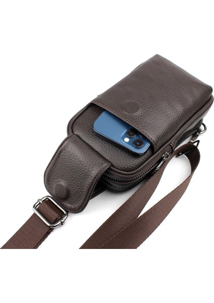 Erkek Kahverengi Omuz Çantası Göğüs Çantası Body Bag Çanta modelleri