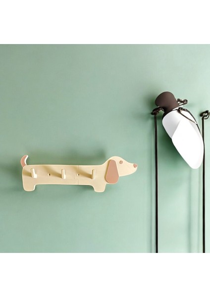 Köpek Şekilli Tasarım Askılık 3 Kancalı