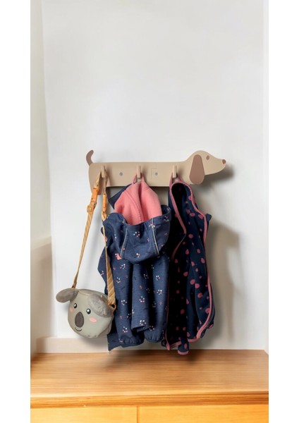 Köpek Şekilli Tasarım Askılık 3 Kancalı modelleri