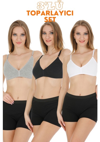 3'lü Penye Toparlayıcı Sütyen
