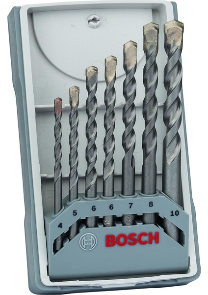 Professional Matkap Ucu, Gri, 7 Adet