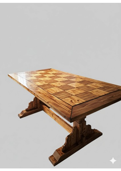 Ert Model Kareli Masif Yemek Masası fiyatları