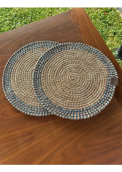 El Yapımı Hasır Dokulu 2’li Supla – Leke Tutmaz, Şık Sofralar Için