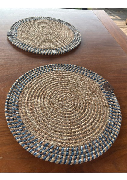 El Yapımı Hasır Dokulu 2’li Supla – Leke Tutmaz, Şık Sofralar Için